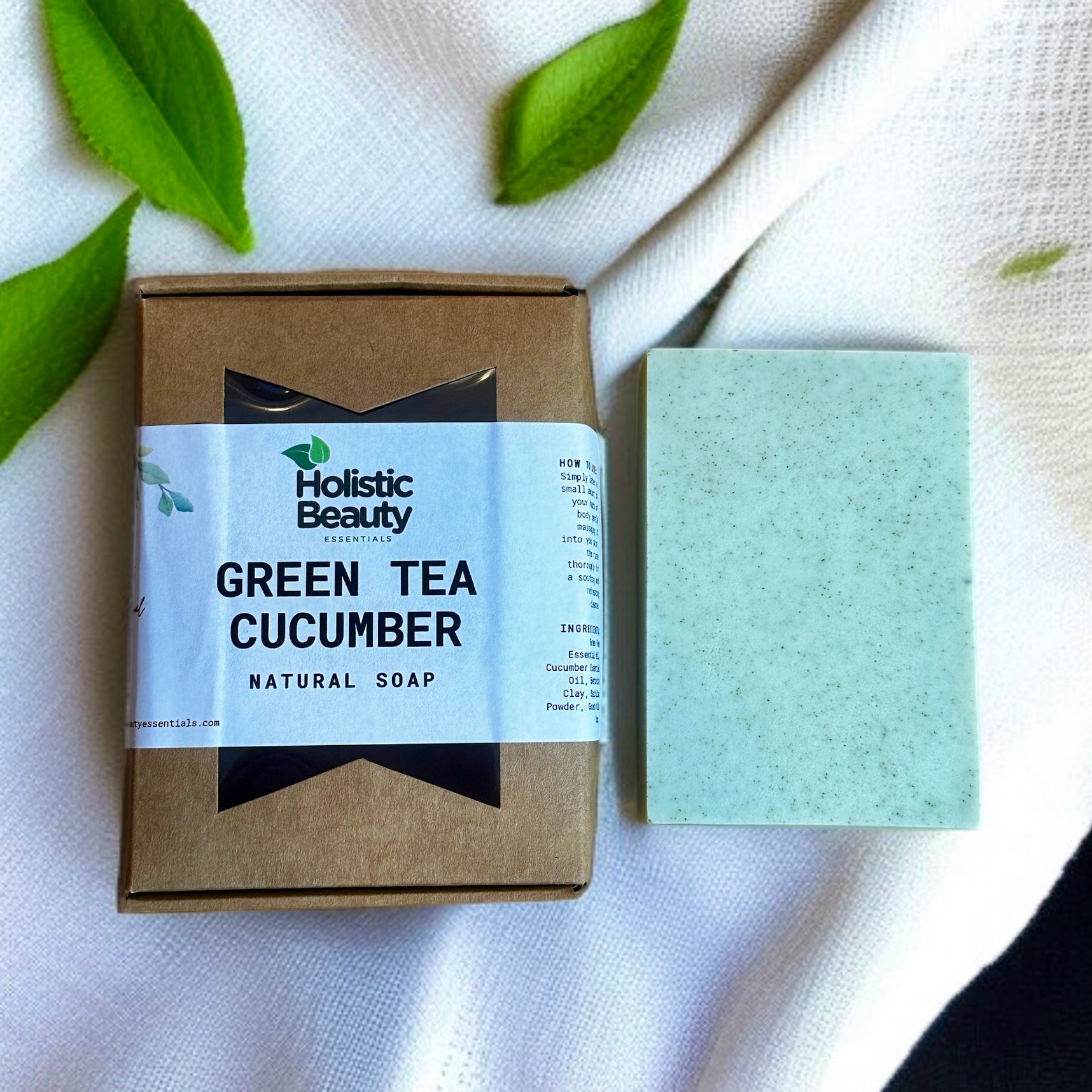 Green Tea Cucumber Natural Soap 🌿