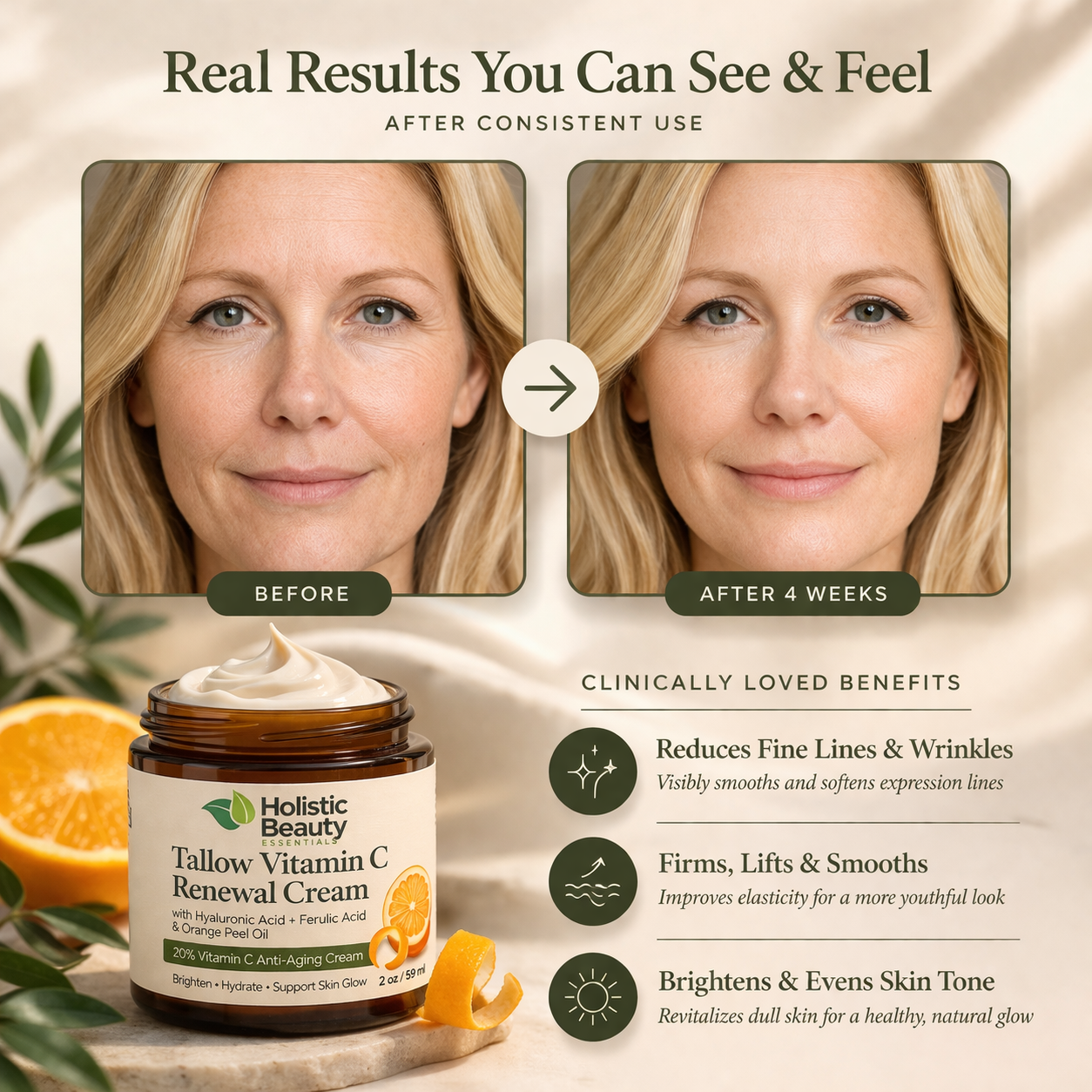 Tallow Vitamin C Renewal Cream