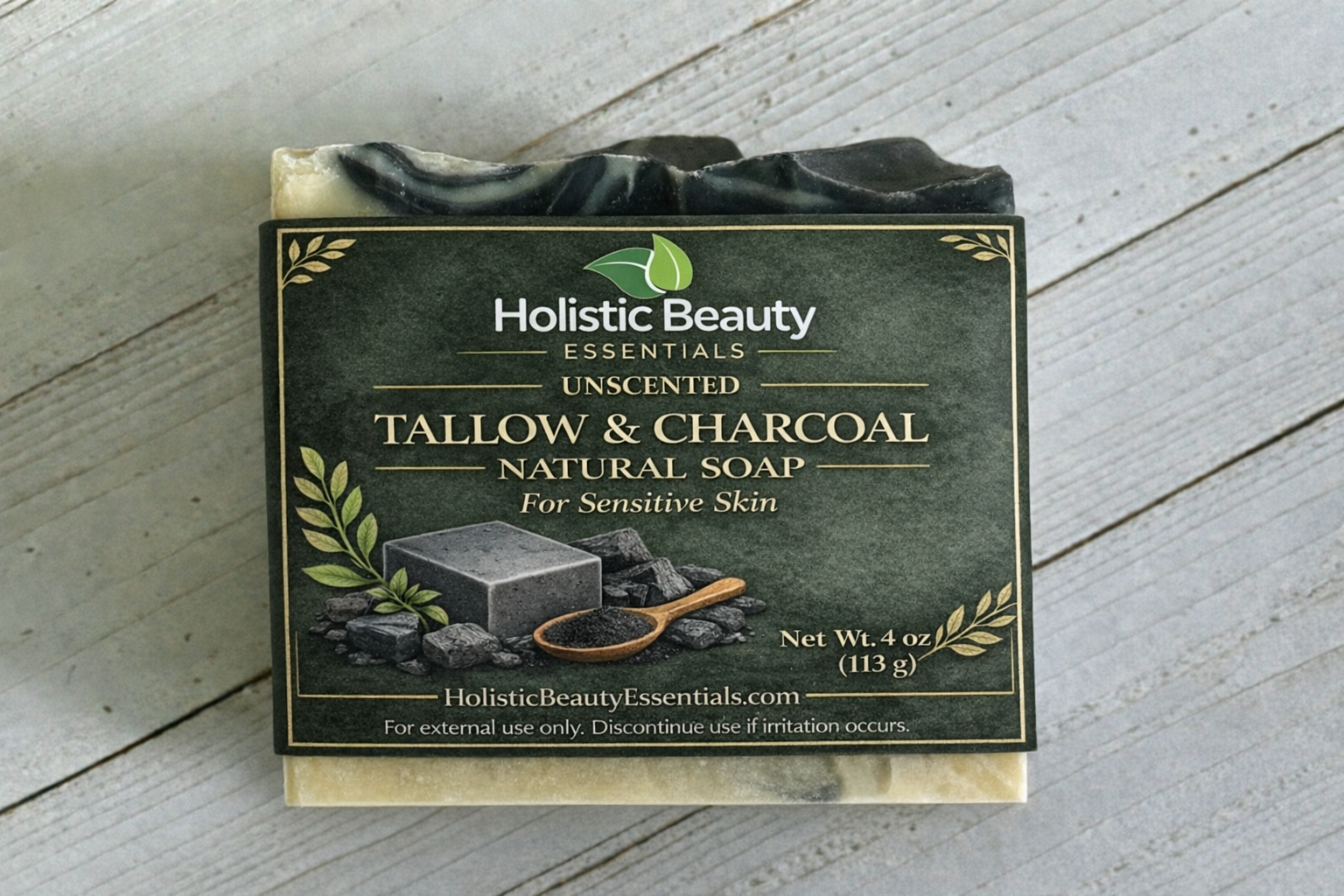 Tallow & Charcoal Soap | Unscented