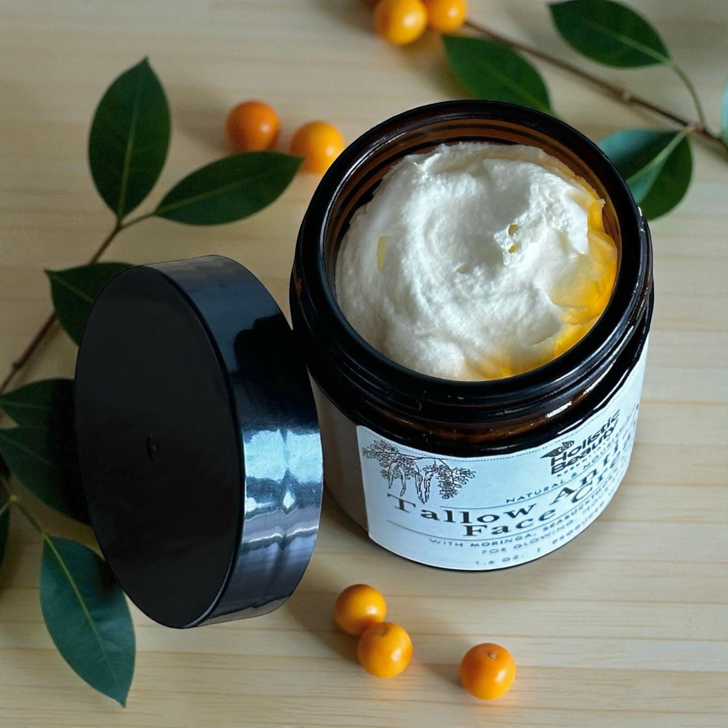 Tallow Face Cream | With Moringa + Sea buckthorn