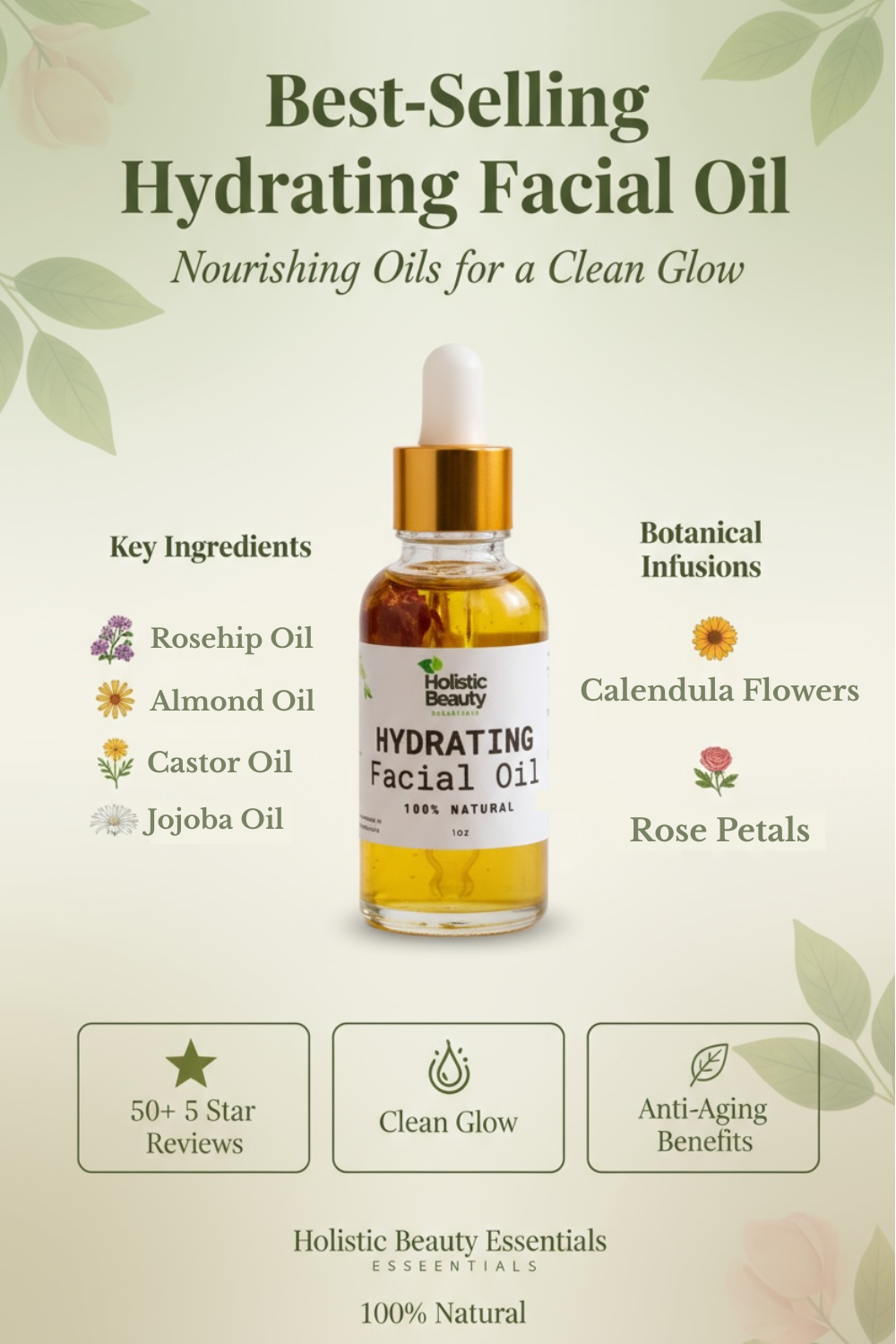 Hydrating Facial Oil🌼🌹