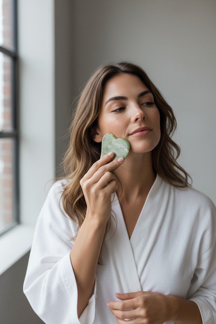 Jade Gua Sha - Facial Massage Stone
