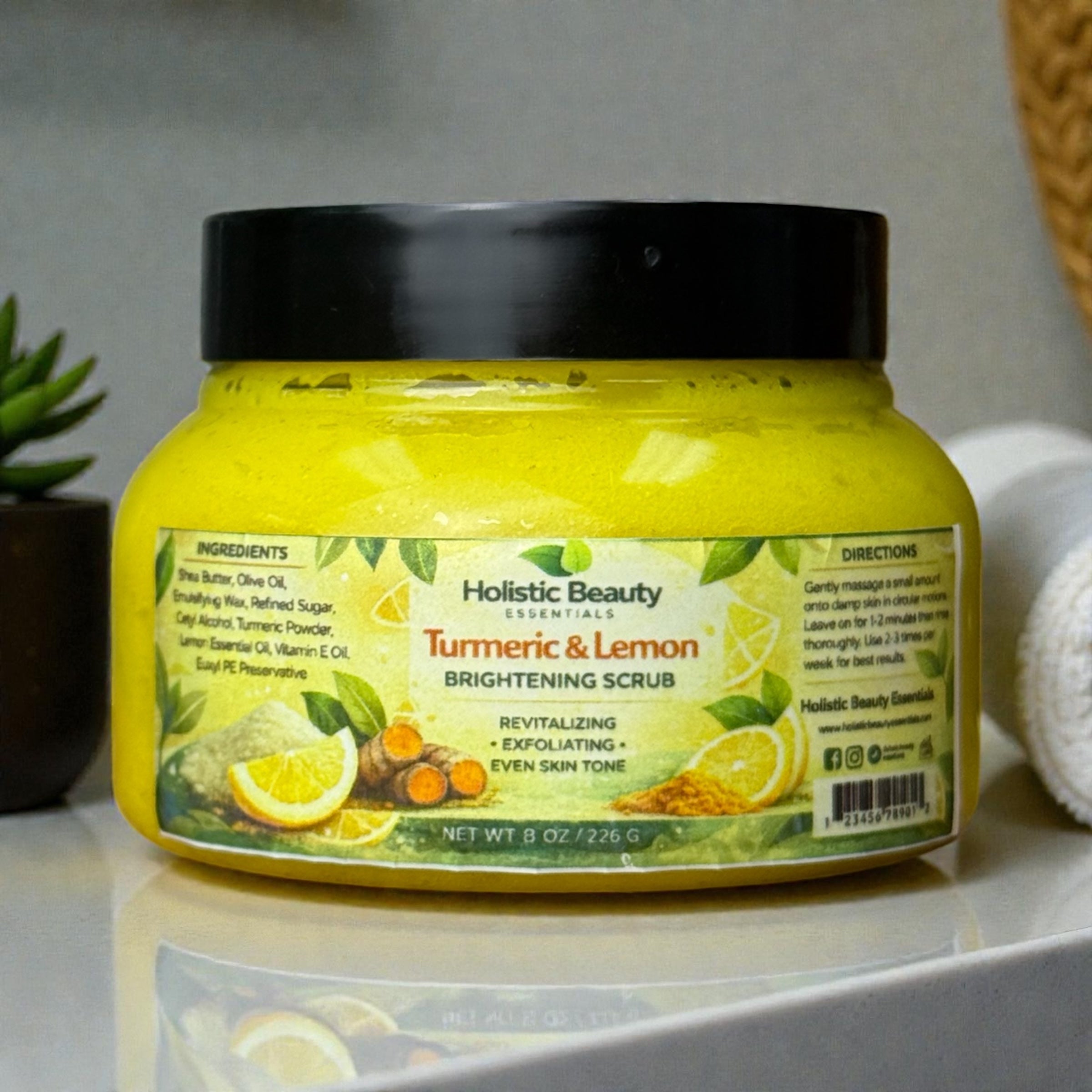 Turmeric & Lemon Brightening Scrub🍋