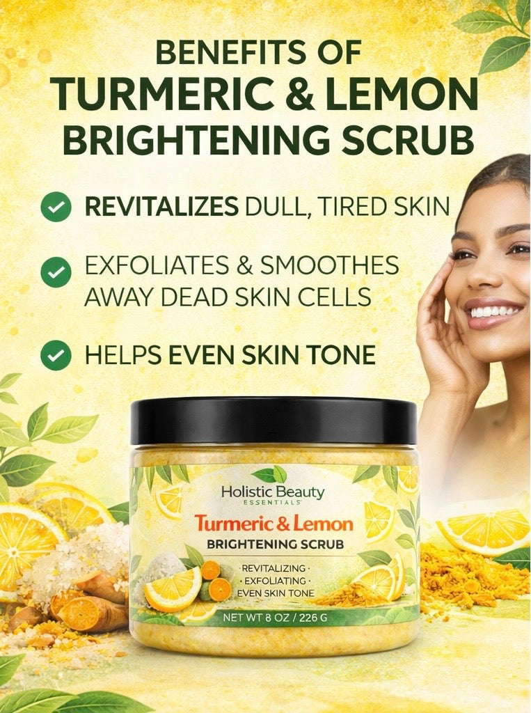 Turmeric & Lemon Brightening Scrub🍋