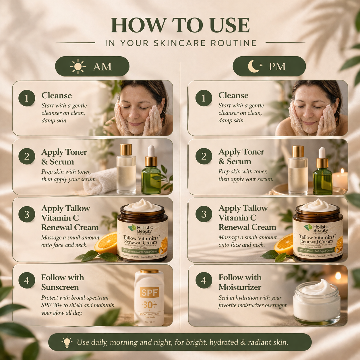 Tallow Vitamin C Renewal Cream