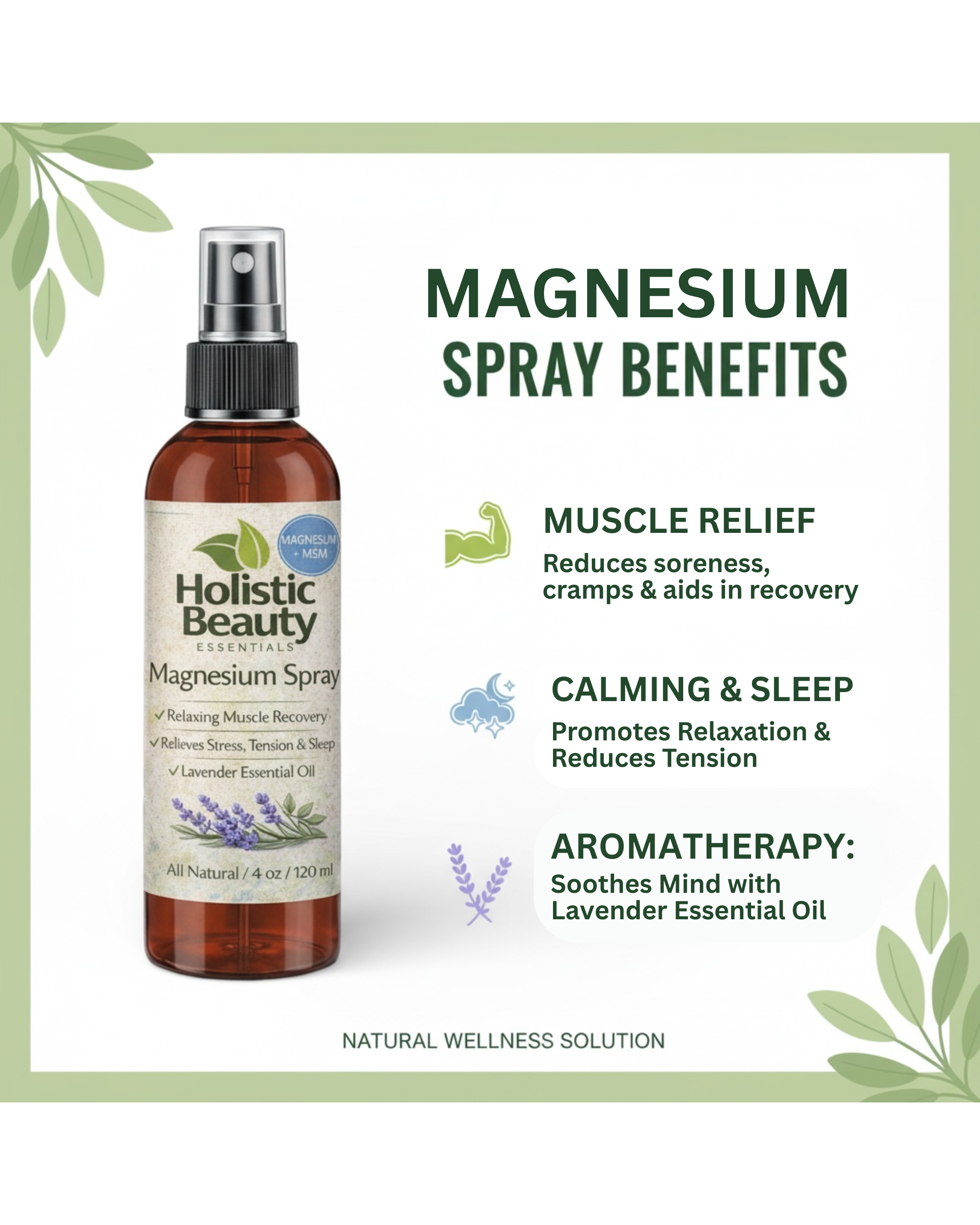 Magnesium Oil Spray for Sleep | Relaxing & Restful Nights