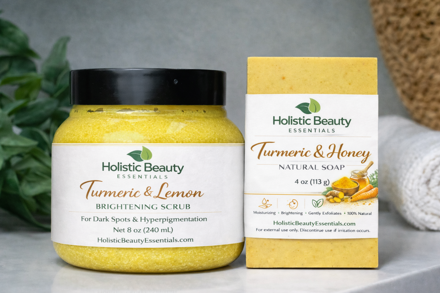 Turmeric & Lemon Brightening Scrub🍋 | Fade Dark Spots