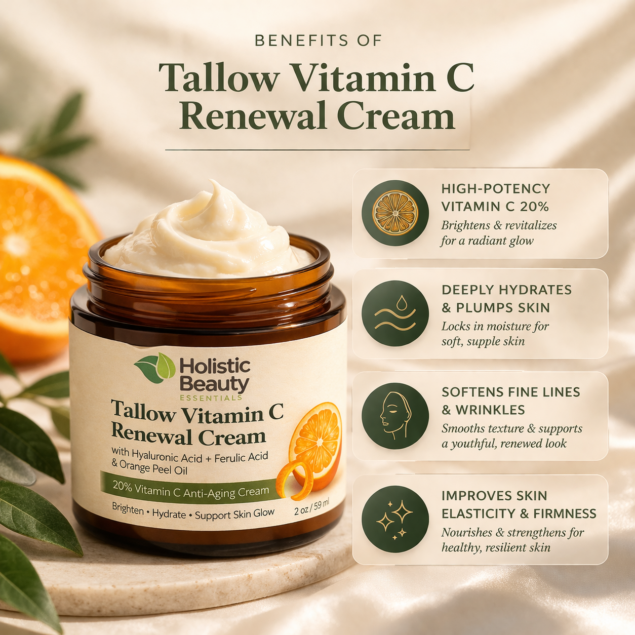 Tallow Vitamin C Renewal Cream