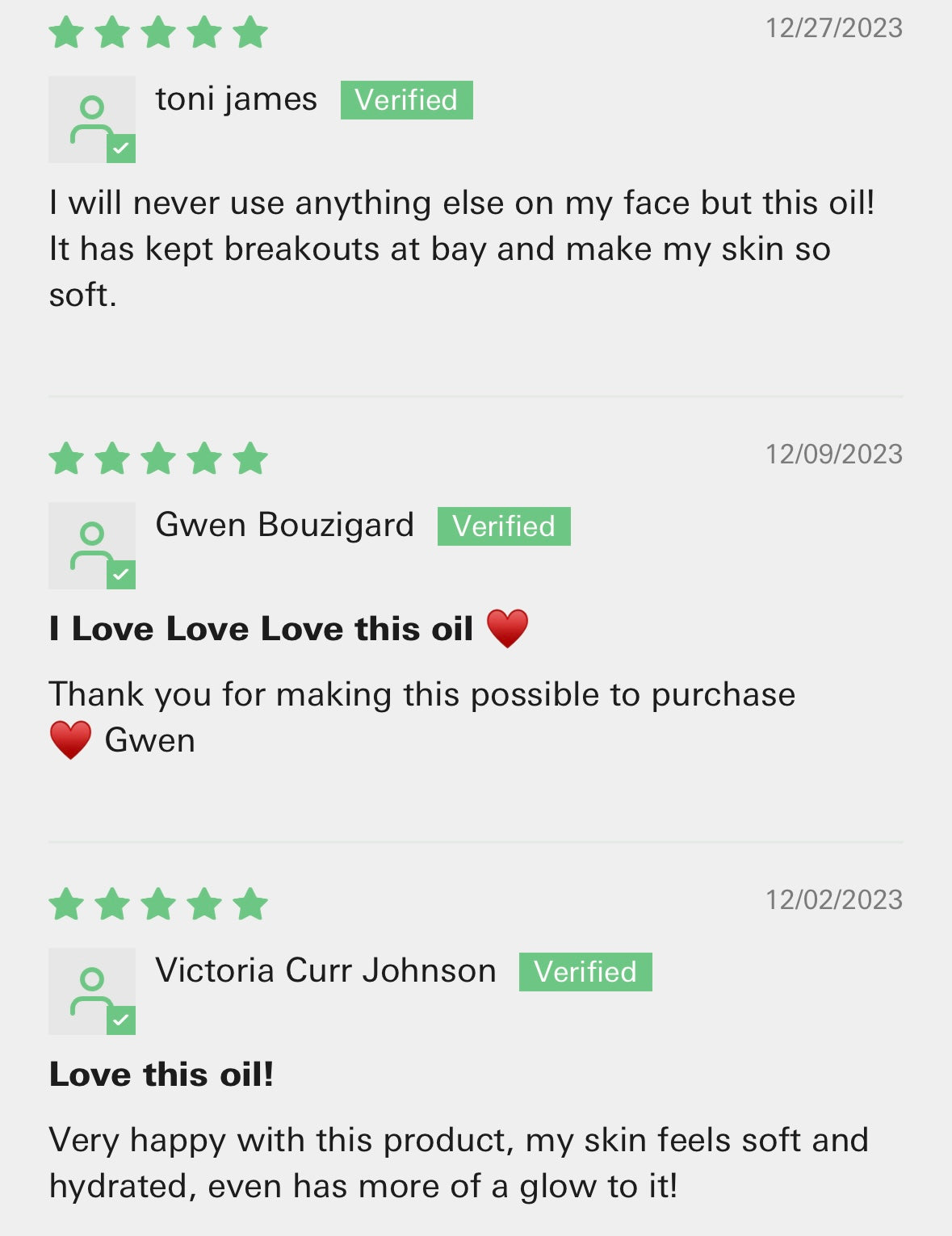 Huile hydratante pour le visage🌼🌹 