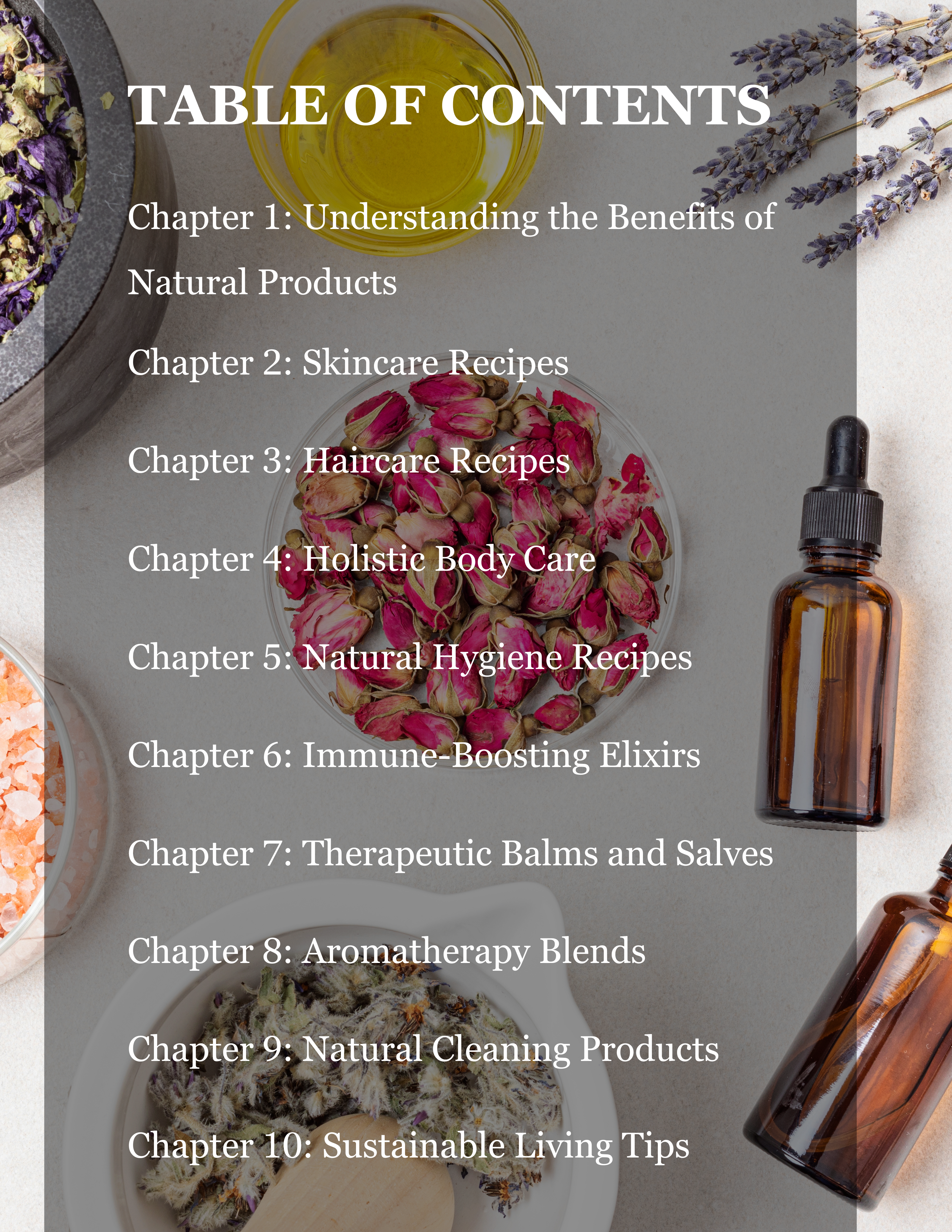 Natural DIY Recipes: Skincare, Haircare & More E-Book