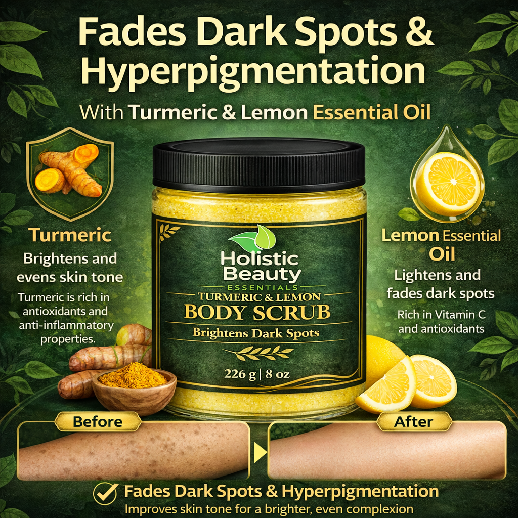 Turmeric & Lemon Brightening Scrub🍋 | Fade Dark Spots