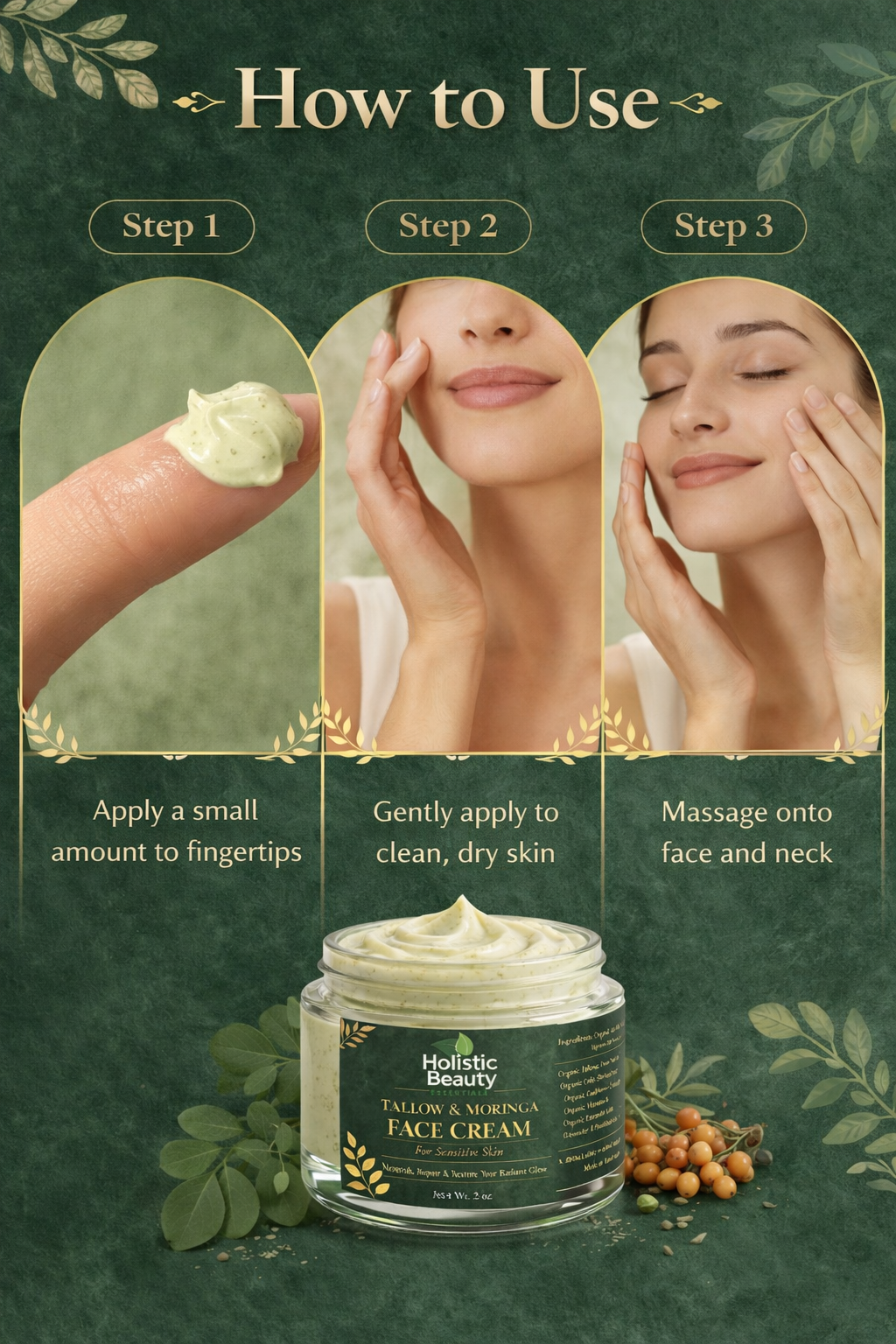 Tallow Face Cream for Sensitive Skin | Natural Hydrating Moisturizer