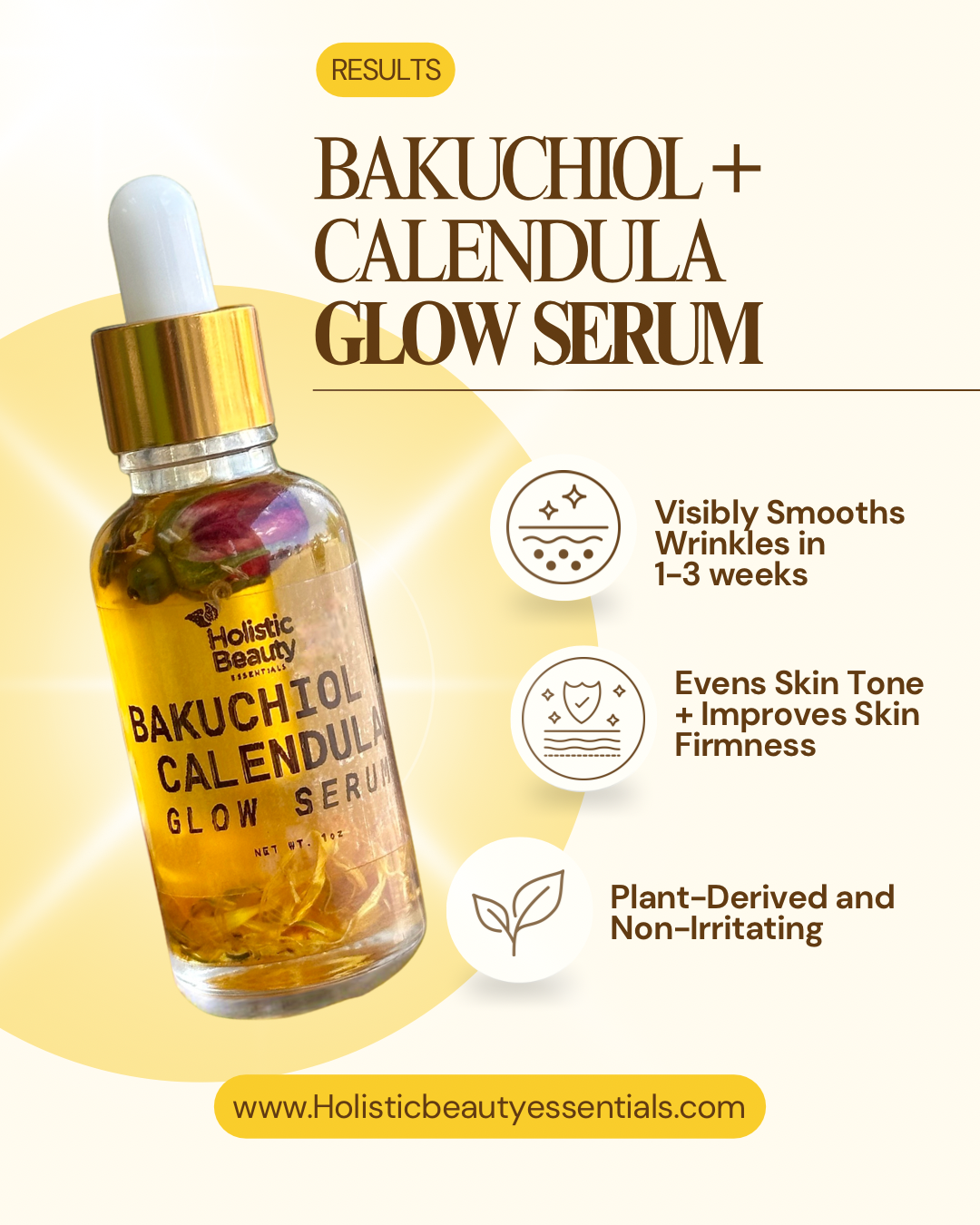Bakuchiol + Calendula GLOW Serum✨